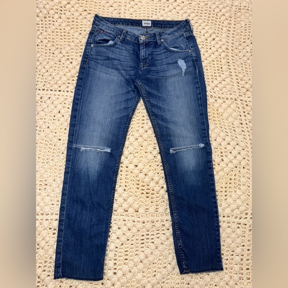 Hudson Stylish Distressed Blue Jeans.        #19 - Picture 1 of 13